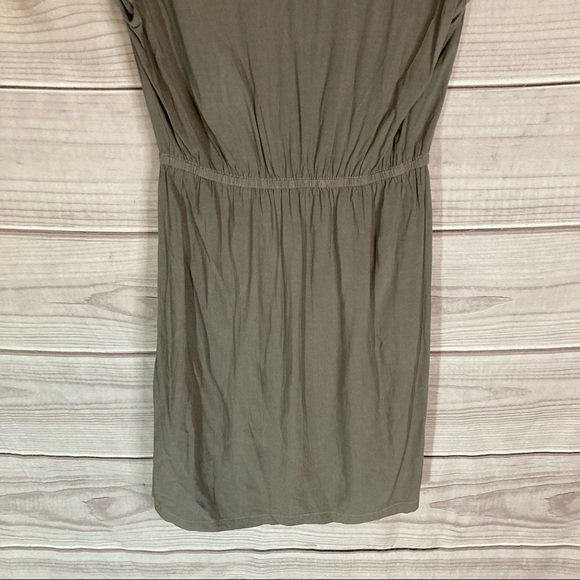 ANTHROPOLOGIE The Odells Brown Cut Out Triangle Mini Dress - Picture 8 of 10